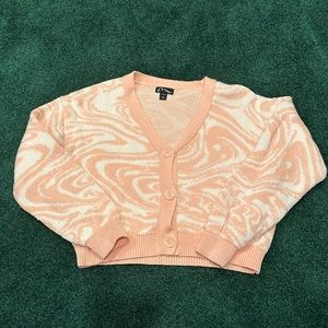 Kids pink and white sweater
